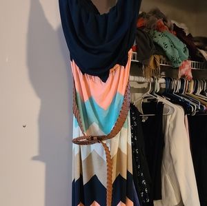 Rue21 Sleeveless Chevron Dress